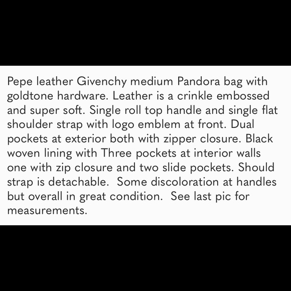 Givenchy Medium Pandora Bag - Picture 14 of 15